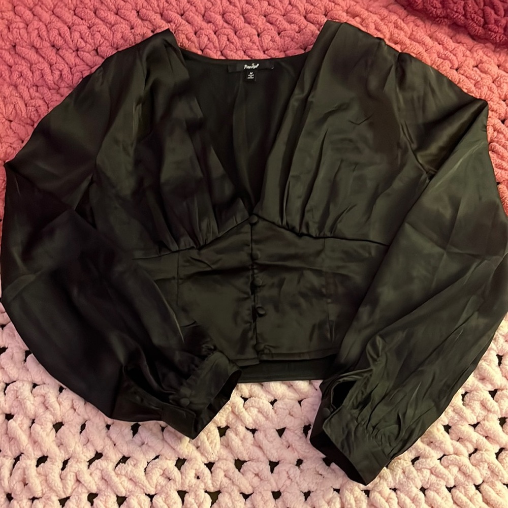 Papaya, Size M, Black dress top